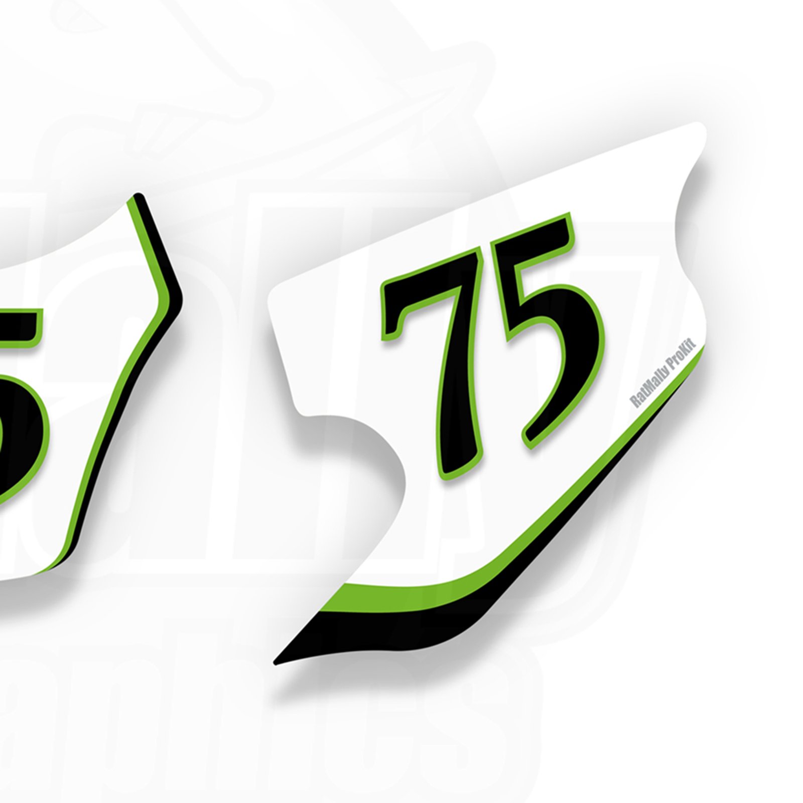 Race number boards. Kawasaki ZX-7R Series | RatMally Graphics